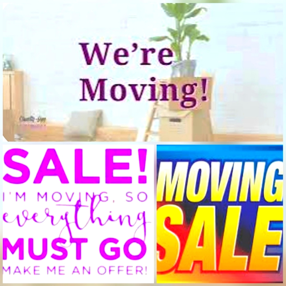 I'm moving sale! Everything must go! All REASONABLE offers accepted!